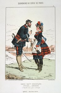 Hareketsiz Ulusal Muhafız - Memur Cantinierre, Paris Kuşatması, 1870-1871 by Unbekannt