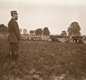 General Henri Gouraud, Şampanya, kuzey Fransa, c1914-c1918. by Unbekannt