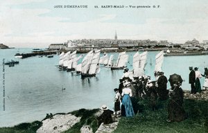 Saint Malo, Brittany, Fransa, 20. Yüzyılın genel görünümü by Unbekannt