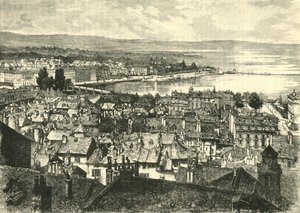 Cenevre, Göle Doğru Bakış, 1890. by Unbekannt
