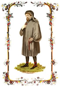 Geoffrey Chaucer, 14. yüzyıl İngiliz yazar, şair, filozof, bürokrat ve diplomat, c1850 by Unbekannt