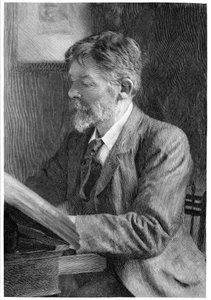 George Du Maurier, İngiliz yazar ve sanatçı, c1890 by Unbekannt