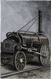 George Stephensons lokomotifi Roket, 1829 1892 by Unbekannt