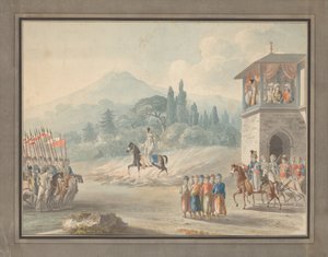Gürcü süvari incelemesi, c. 1780 by Unbekannt