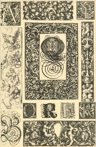 Alman Rönesans tipografik süsleri, 1898. by Unbekannt