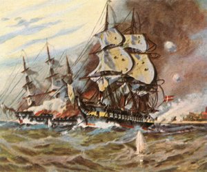 Eckernförde sahilinden Alman batarya saldırısı, 5 Nisan 1849, 1936. by Unbekannt