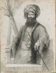 Giovanni Battista Belzoni 1778-1823 Operasyonların Anlatısından ve Son Disko'dan Frontispiece by Unbekannt