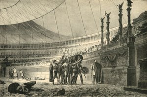 Savaşa Katılmadan Önce İmparatoru Selamlayan Gladyatörler, 1890. by Unbekannt