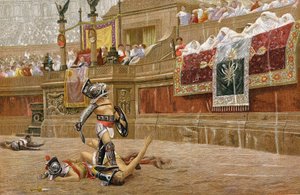 Roma arenasında gladyatörler by Unbekannt