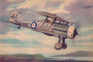 Gloster Gladyatör Savaşçı Çift Kanatlı, c1944. by Unbekannt