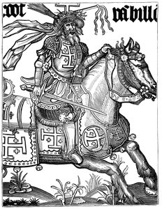 Godfrey of Bouillon, 11. yüzyıl Fransız haçlısı, 15. yüzyıl by Unbekannt