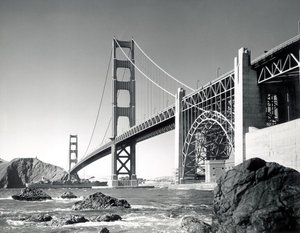Golden Gate Köprüsü 1950, Kaliforniya (s/b fotoğraf) by Unbekannt