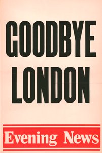 Elveda Londra, Akşam Haberleri afişi, 1980 by Unbekannt
