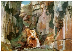 Gordale Scar, Batı Yorkshire, c1811 1956 by Unbekannt