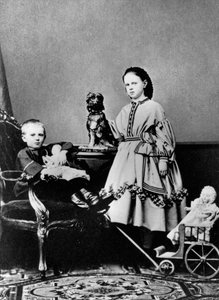 Rusya Grandüşes Maria Alexandrovna ve Grandük Sergei Alexandrovich, c1862-c1863 by Unbekannt