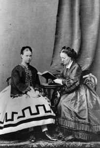 Anna Tyutcheva ile Rusya Büyük Düşesi Maria Alexandrovna, 1864 by Unbekannt