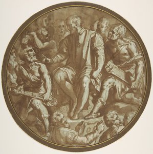 Toskana Grandük Cosimo I, Sanatçıları Tarafından Çevrili., ca. 1556-62. by Unbekannt