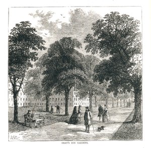 Grays Inn Bahçeleri, 1878 by Unbekannt
