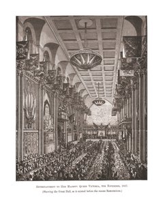 Büyük Salon Guildhall, 1837, 1886 by Unbekannt