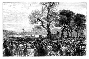 19. yüzyılın ortalarında Londra, Hyde Park