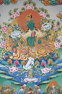 Yeşil Tara, refahın sembolü. Kopan Manastırı, Katmandu, Nepal by Unbekannt
