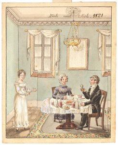 Tebrik kartı, 1821. by Unbekannt