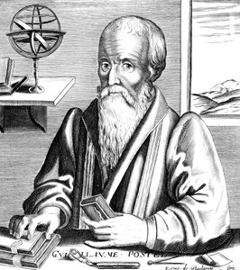 Guillaume Postel, 16. yüzyıl Fransız dilbilimci, astronom ve diplomat by Unbekannt