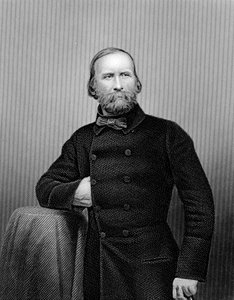 Giuseppe Garibaldi, İtalyan vatansever, 1860 by Unbekannt
