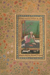 Haji Husain Bukhari, Shah Jahan Albümünden Folyo, recto: 19. yüzyılın başları. by Unbekannt