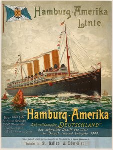 Hamburg-Amerika hattı. Almanya, Hamburg, 1899