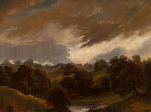 Hampstead, Fırtınalı Gökyüzü, 1814. by Unbekannt