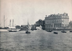Harwich - The Quay ve Great Eastern Oteli, 1895 by Unbekannt