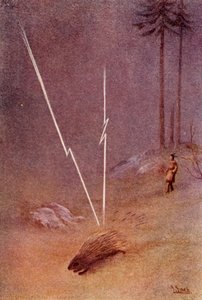 Aniden devasa bir kirpi şeklini aldı, 1914. by Unbekannt