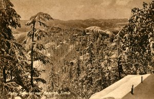 Kasumpti, Shimla, c1918-c1939 yakınlarında yoğun kar yağışı. by Unbekannt