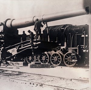 Bir trende ağır topçu, c1914-c1918 by Unbekannt