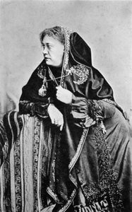 Helena Petrovna Blavatsky, Rusya doğumlu Amerikalı teosofist, 1875 by Unbekannt