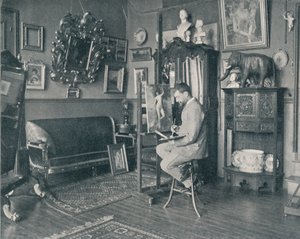 Henri Gervex, stüdyosunda, c1897 by Unbekannt