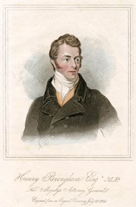 Henry Peter Brougham, 1 Baron Brougham ve Vaux, İskoç avukat ve politikacı, c1820 by Unbekannt