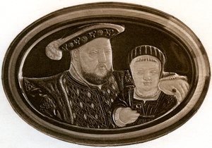 Henry VIII ve Prens Edward, 1902 by Unbekannt