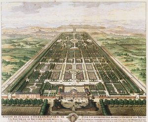 Herrenhausen: Kale ve Bahçeler, c. 1745 by Unbekannt