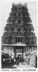 Hindu Tapınağı, Srirangam, Hindistan, c1925 by Unbekannt