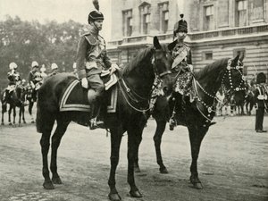 Majesteleri Gloucester Dükü ile birlikte, Trooping the Colour