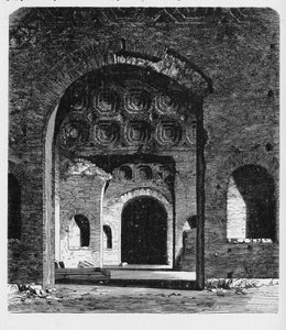 Antik Roma Tarihi. Aula Palatina, 4. yüzyılın başında imparator Konstantin (MS 306-337) tarafından yaptırılan bir Roma saray bazilikasıdır. by Unbekannt
