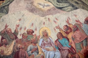 Loreto kilisesinde kutsal ruh freski; Prag, Çek Cumhuriyeti by Unbekannt