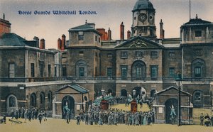 Atlı Muhafızlar Whitehall Londra, c1910. by Unbekannt