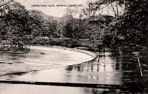 Horseshoe Şelalesi, Dee Nehri üzerinde, Llangollen, Galler, 20. yüzyılın başlarında by Unbekannt