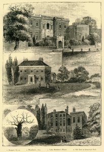 Evler Yuvarlak Greenwich Parkı, c1878. by Unbekannt