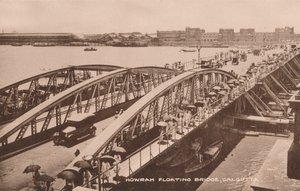 Howrah Yüzer Köprü, Kalküta, c1905 by Unbekannt
