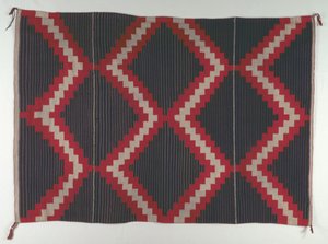 Moki Moqui Çizgili Hubbell Revival tarzı Halı, c. 1890-1910. by Unbekannt