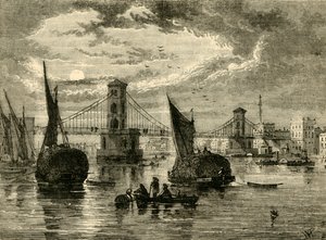 Hungerford Asma Köprüsü, 1850, 1881. by Unbekannt